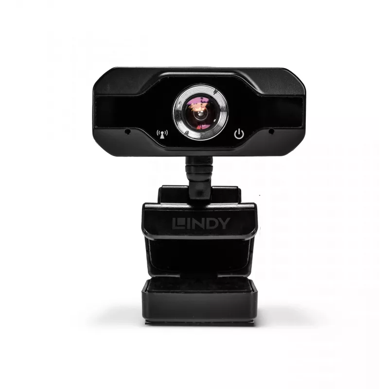 Lindy Full HD 1080p Webcam with Microphone, 1920 x 1080 pixels, Full HD, 30 fps, Manual, Auto, 110°