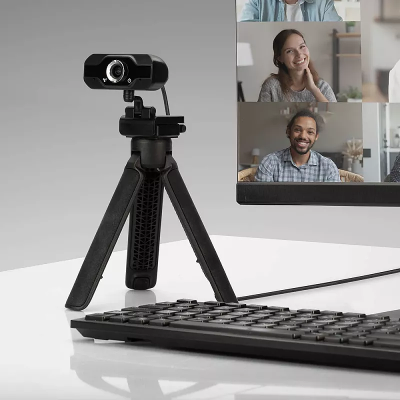 Lindy Full HD 1080p Webcam with Microphone, 1920 x 1080 pixels, Full HD, 30 fps, Manual, Auto, 110°