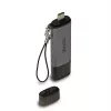 Lindy USB 3.2 Type C and A SD / Micro SD Card Reader, MiniSD, SD, Black, Grey, 5000 Mbit/s, USB 3.2 Gen 1 (3.1 Gen 1) Type-A/Type-C, 78.5 mm, 22.5 mm