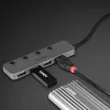Lindy 4 Port USB 3.2 Type C Hub with On/Off Switches