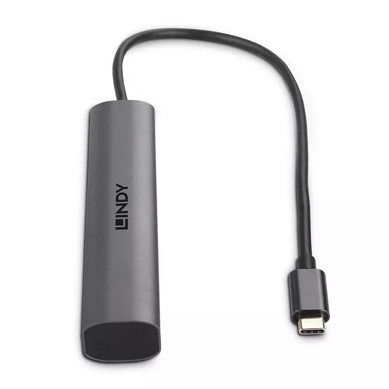 Lindy 43385 interface hub USB Type-C 10000 Mbit/s Grey