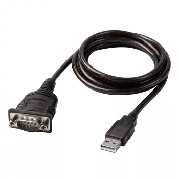 Lindy 43413 serial cable Grey 1.5 m USB Type-A RS-232