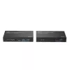 Lindy 100m Cat.6A 2 Host USB 3.2 Gen 1 HDBaseT Extender, Network transmitter & receiver, 100 m, 480 Mbit/s, Cat6a, VS6320, Phosphor bronze