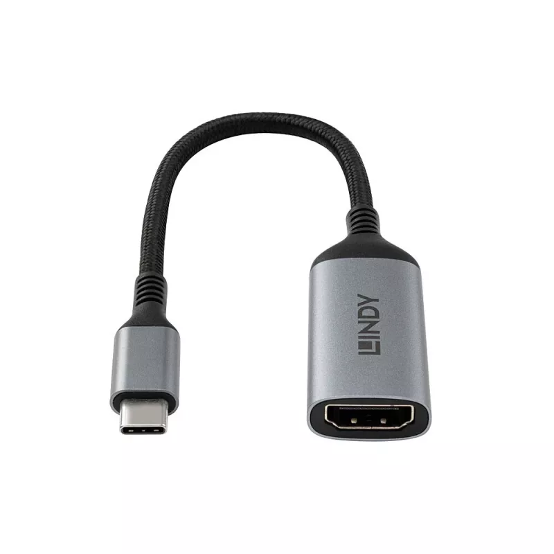 Lindy 43428 video cable adapter 0.15 m USB Type-C HDMI Grey