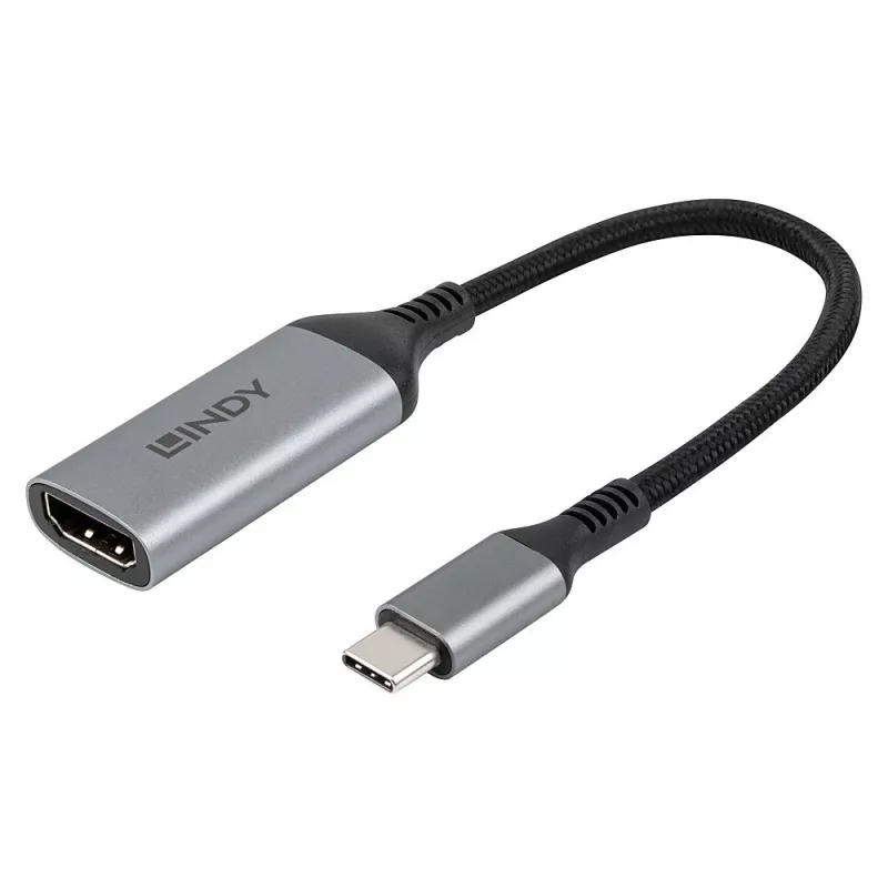 Lindy 43428 video cable adapter 0.15 m USB Type-C HDMI Grey