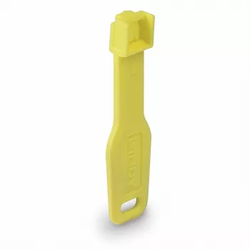 Lindy RJ45 Port Locks Yellow, 10x + 1 Key, Port blocker + key, RJ-45, Yellow, Acrylonitrile butadiene styrene (ABS), 10 pc(s), Polybag