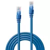 Lindy 10m Cat.6 U/UTP Network Cable, Blue, 10 m, Cat6, U/UTP (UTP), RJ-45, RJ-45, Blue