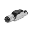 Lindy RJ-45 Cat.6/6A Toolless Field Termination Plug, RJ45, Black, Silver, Metal, CE, REACH, RoHS, UKCA, 240 g, 133 mm