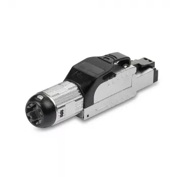 Lindy RJ-45 Cat.6/6A Toolless Field Termination Plug, RJ45, Black, Silver, Metal, CE, REACH, RoHS, UKCA, 240 g, 133 mm