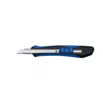 Snap-off blade knife WEDO 78 909 Black Blue