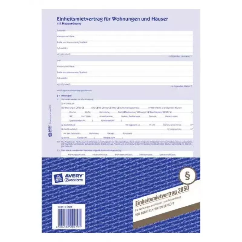 Register Paper Avery 2850