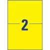 Self-adhesive label Avery L6130-20 Rectangle Yellow