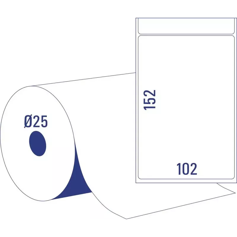 Self-adhesive printer label Avery TD8050-25