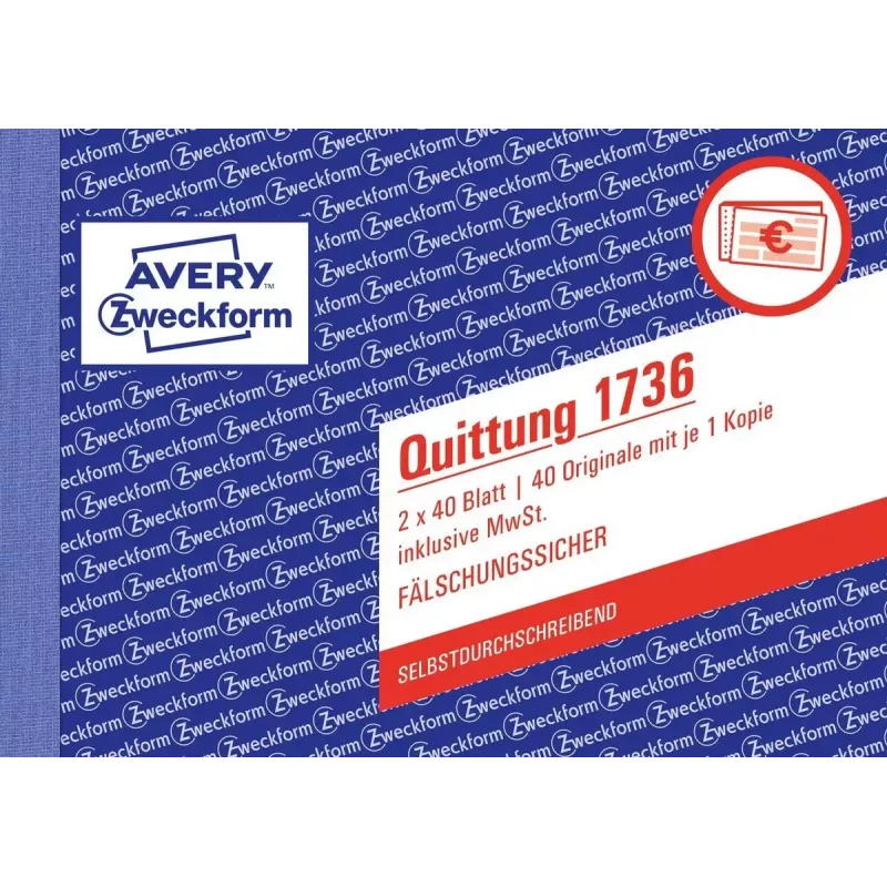 Accounting Form Book A6 Avery 1736-5