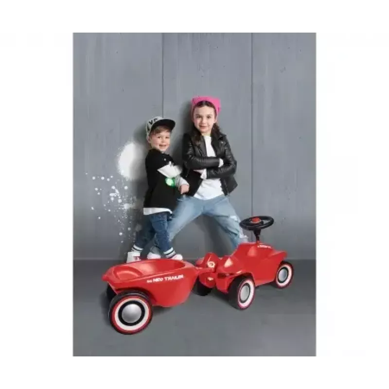 Toy car trailer Simba‑Dickie BIG Bobby‑Car Neo Trailer — plastic, red, for ages 1–5