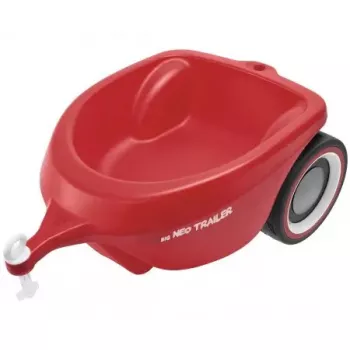 Toy car trailer Simba‑Dickie BIG Bobby‑Car Neo Trailer — plastic, red, for ages 1–5