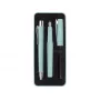 Ballpoint pen and Fountain pen Faber-Castell Poly Ball Set Black Light Blue 3 pcs