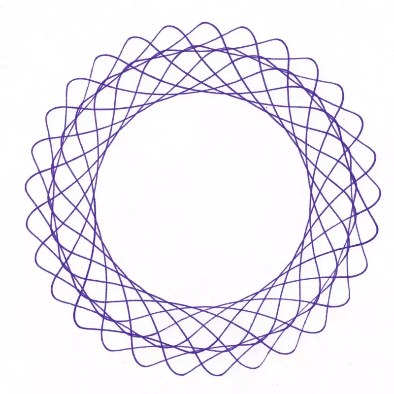 Children's spirograph Ravensburger 297740 with stencil and 2 markers, multicolour, for ages 6+