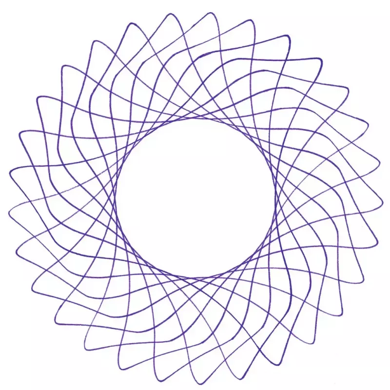 Children's spirograph Ravensburger 297740 with stencil and 2 markers, multicolour, for ages 6+
