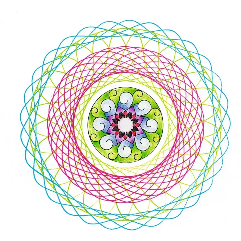Children's spirograph Ravensburger 297740 with stencil and 2 markers, multicolour, for ages 6+