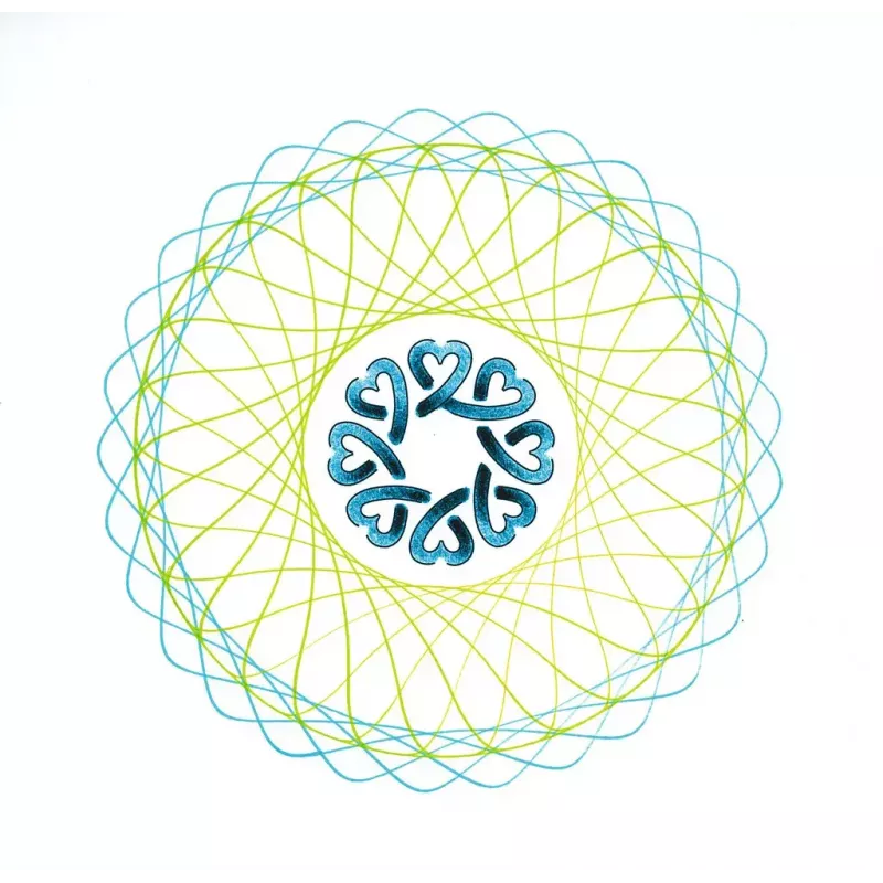 Children's spirograph Ravensburger 297740 with stencil and 2 markers, multicolour, for ages 6+