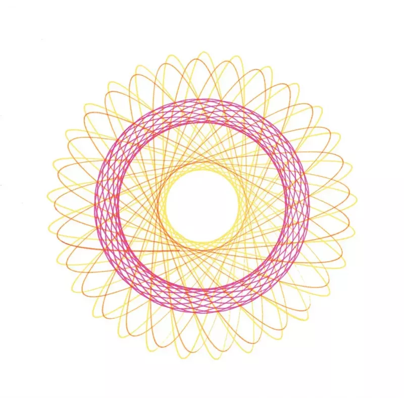 Children's spirograph Ravensburger 297740 with stencil and 2 markers, multicolour, for ages 6+