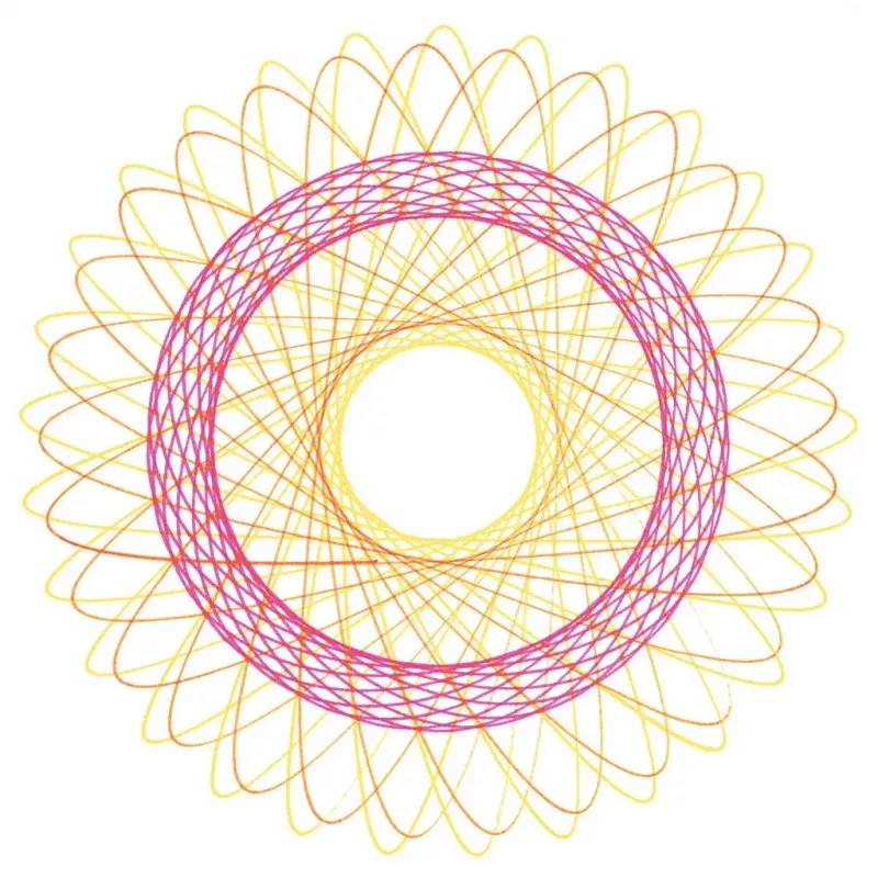 Children's spirograph Ravensburger 297740 with stencil and 2 markers, multicolour, for ages 6+