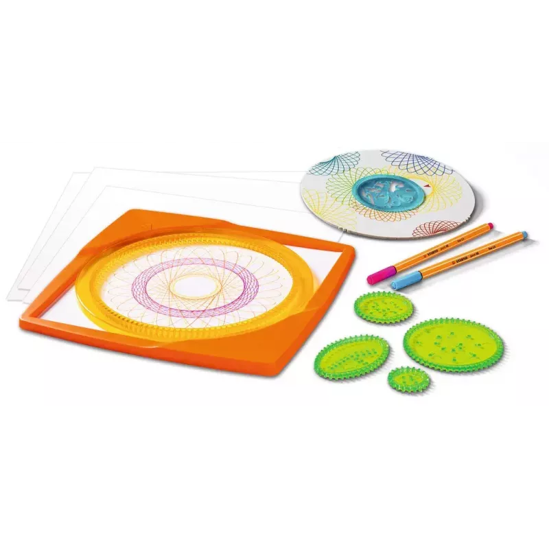 Children's spirograph Ravensburger 297740 with stencil and 2 markers, multicolour, for ages 6+