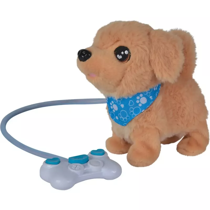 Simba ChiChi LOVE Loomy Golden Retriever Soft Toy, 20 cm, Beige and Pink