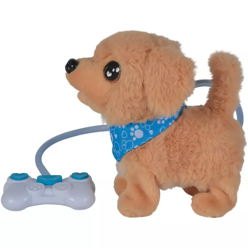 Simba ChiChi LOVE Loomy Golden Retriever Soft Toy, 20 cm, Beige and Pink