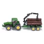 Tractor toy Siku 1954 — metal and plastic play vehicle, brown/green, age 3+