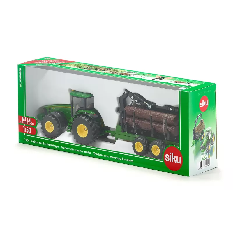 Tractor toy Siku 1954 — metal and plastic play vehicle, brown/green, age 3+