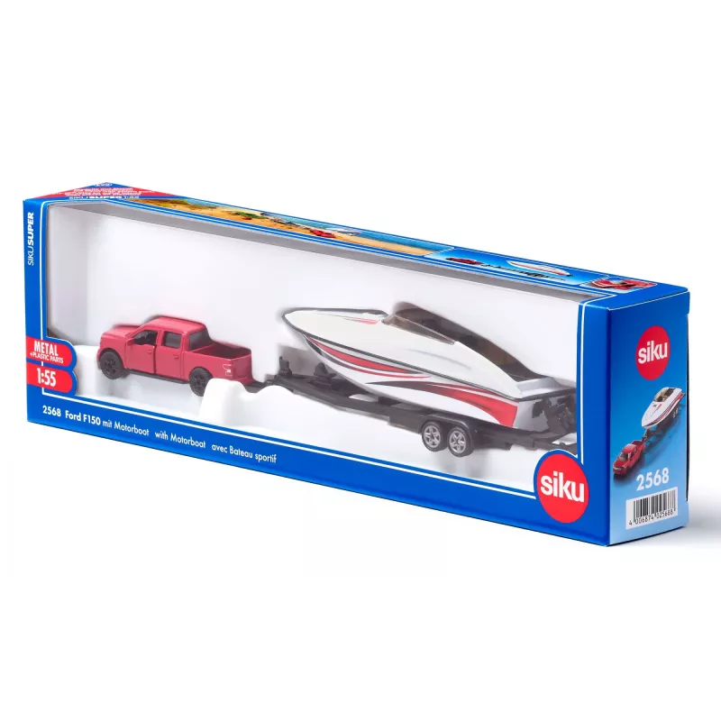 Siku Ford F150 with motorboat Car model set Preassembled 1:50