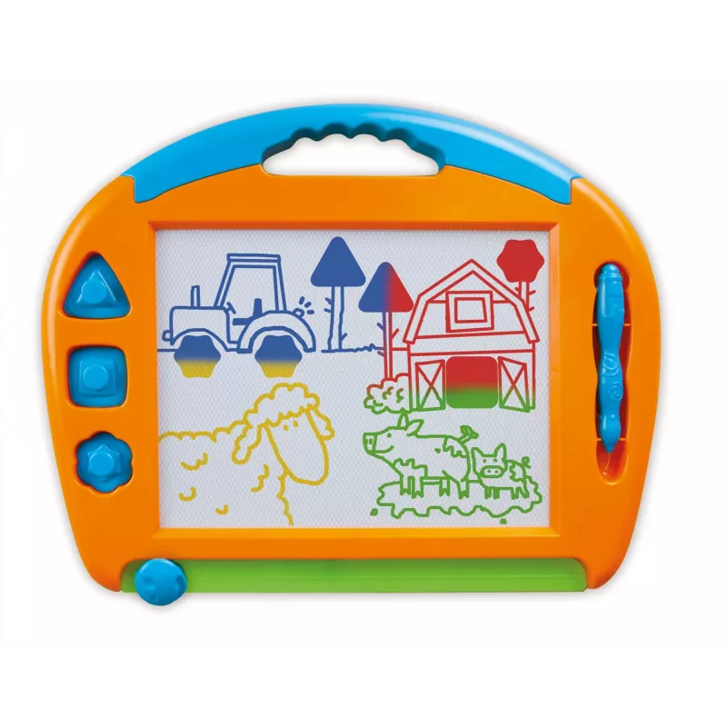 Children's magnetic drawing board Simm Spielwaren Colour magic drawing board big