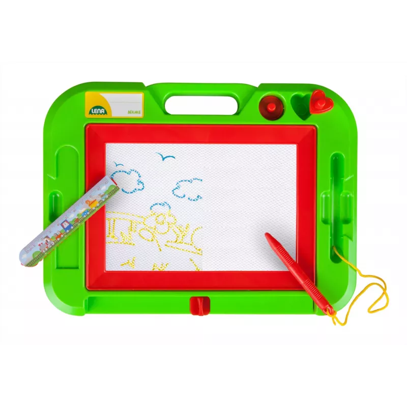 Children's magnetic drawing board Simm Spielwaren Colour magic drawing board small