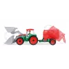 Toy tractor with hay trailer Lena Truxx 04428 open box – plastic play set