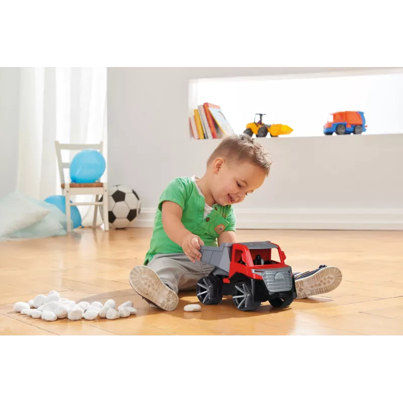 Dump truck Lena TRUXX 29cm Rubber Steel Grey Red