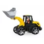 Excavator toy Lena TRUXX SM04532, rubber and steel construction, grey/yellow, for ages 2+