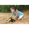 Excavator toy Lena TRUXX SM04532, rubber and steel construction, grey/yellow, for ages 2+