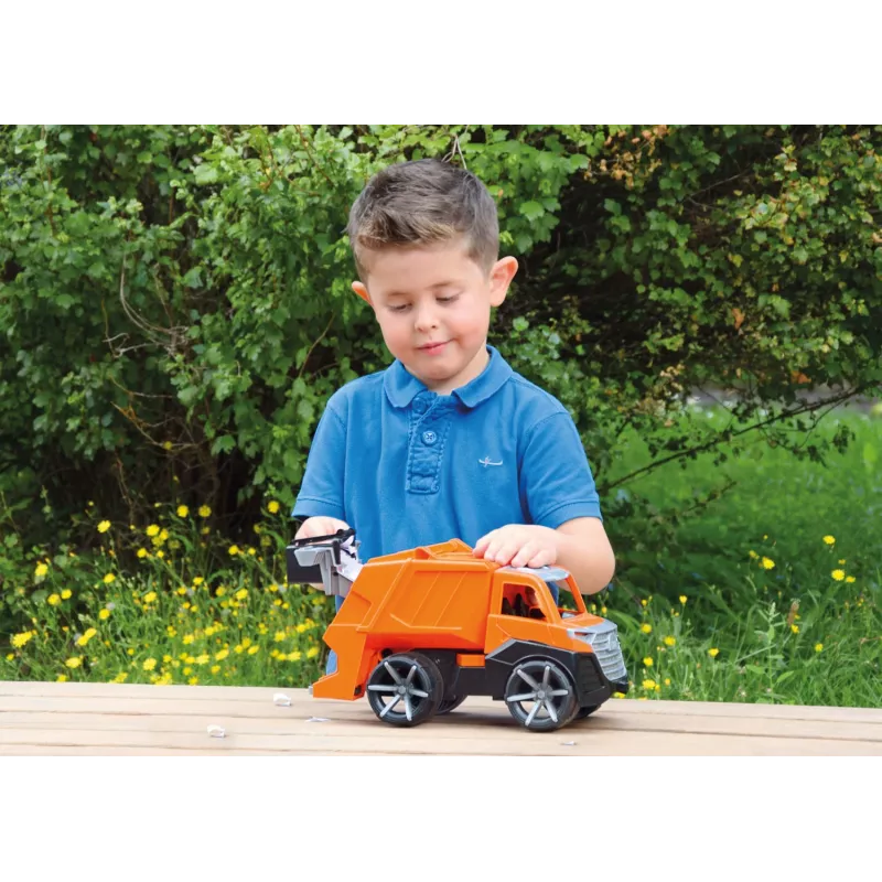 Garbage truck Lena TRUXX SM04534 Rubber Steel Orange 2+ years