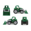 Toy tractor Lena Workies 01263 with shovel — plastic ride-on construction toy, suitable for outdoor and indoor play