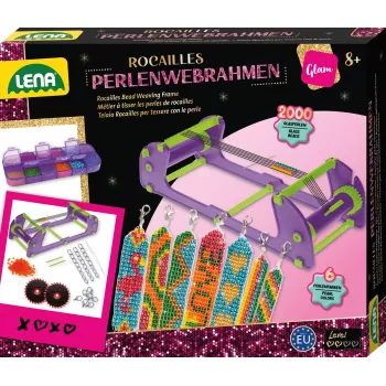 Bead Weaving Frame Lena 42722 Rocailles — adjustable height, lightweight crafting loom