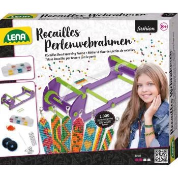 Bead Weaving Frame Lena 42722 Rocailles — adjustable height, lightweight crafting loom