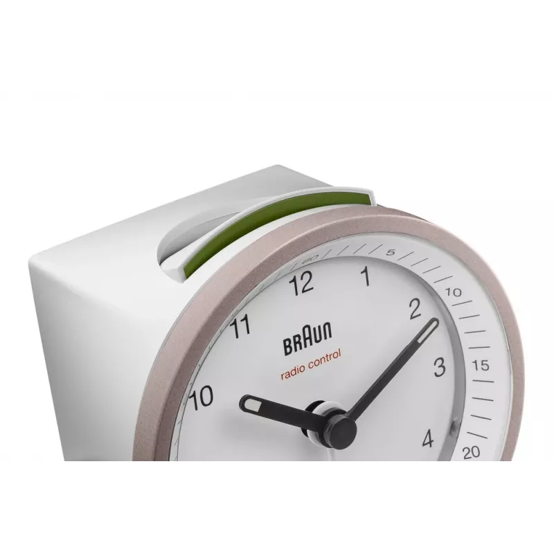 Braun BC07 Quartz alarm clock Pink, White