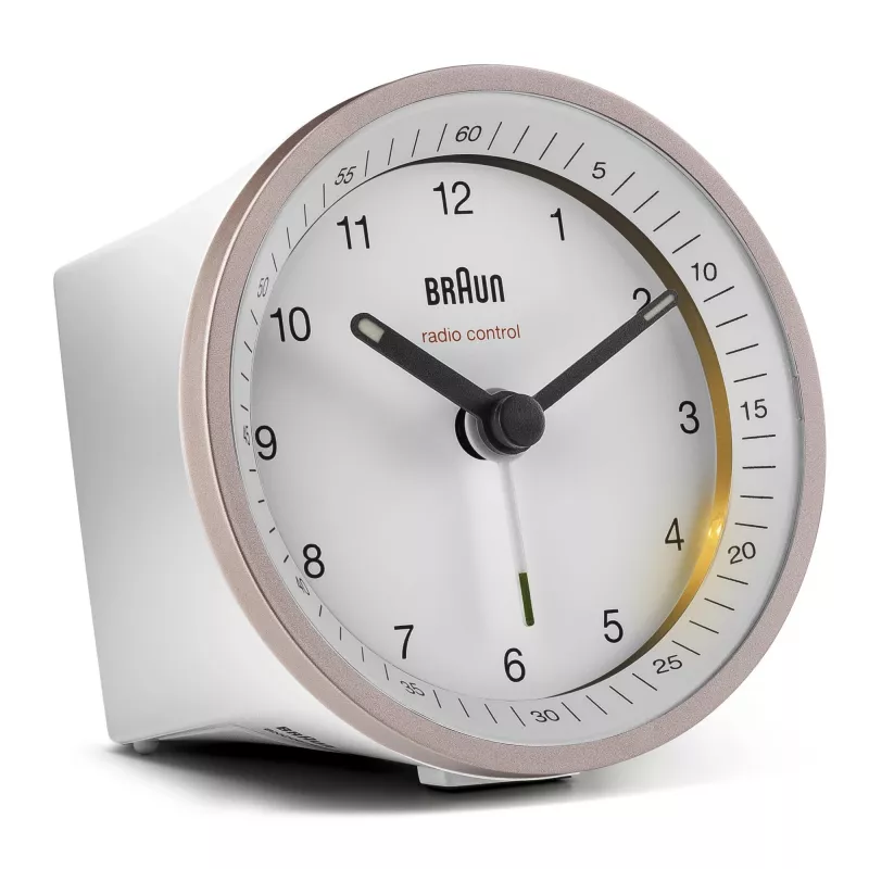 Braun BC07 Quartz alarm clock Pink, White