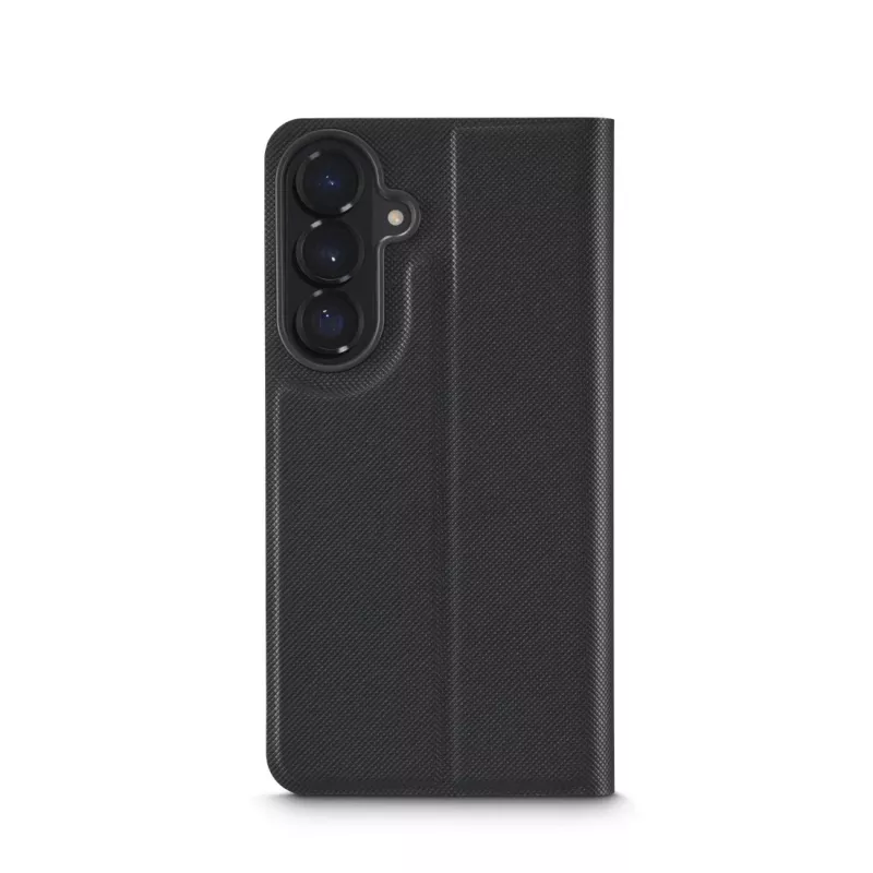 HAMA folio mobile phone case for 17 cm (6.7 inch) screens — compatible with Samsung Galaxy S26+, black, 2 card pockets, desktop stand