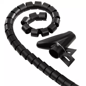 Hama Cable Bundle Tube Easy Cover, 2.5 m, 20 mm, black Cable kit