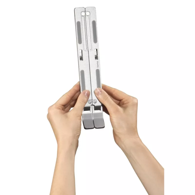 Hama Aluminium Laptop stand Silver 39.1 cm (15.4 inch)