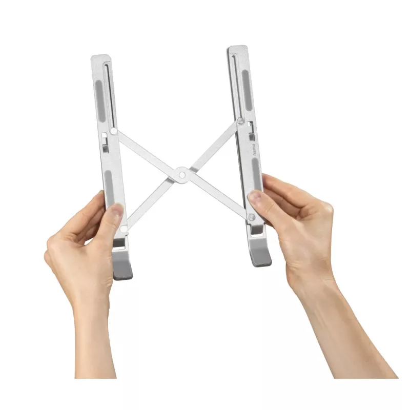 Hama Aluminium Laptop stand Silver 39.1 cm (15.4 inch)