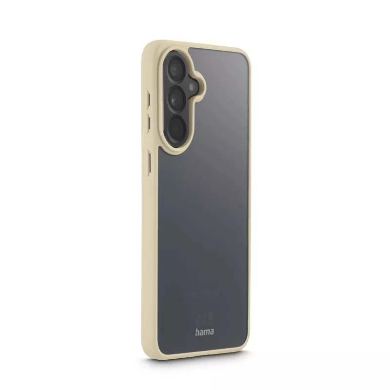 HAMA Frame Protect mobile phone cover for Samsung Galaxy A57 5G — cover type, fits 6.7 inch (17 cm) screen, beige transparent